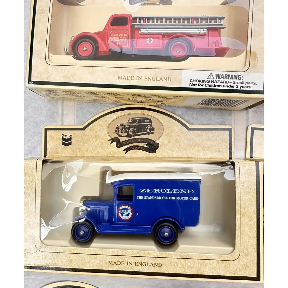 A62 Vintage Commemorative Model Chevron Diecast Truck Lot of 6 England New